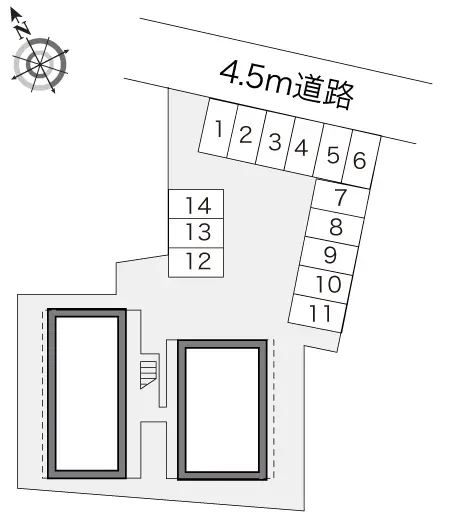 ★手数料０円★蒲郡市形原町石橋 月極駐車場